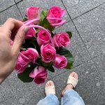 Секрет купидона: сумка с розовыми розами с доставкой по СПб - Фотография 5