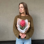 Сердце Африки: экзотическая протея с доставкой в Санкт-Петербурге - Фотография 2