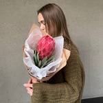 Сердце Африки: экзотическая протея с доставкой в Санкт-Петербурге - Фотография 4