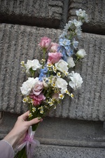 promenad-po-griboedova-delfinium-eustoma-matrikariya - Фотография 5