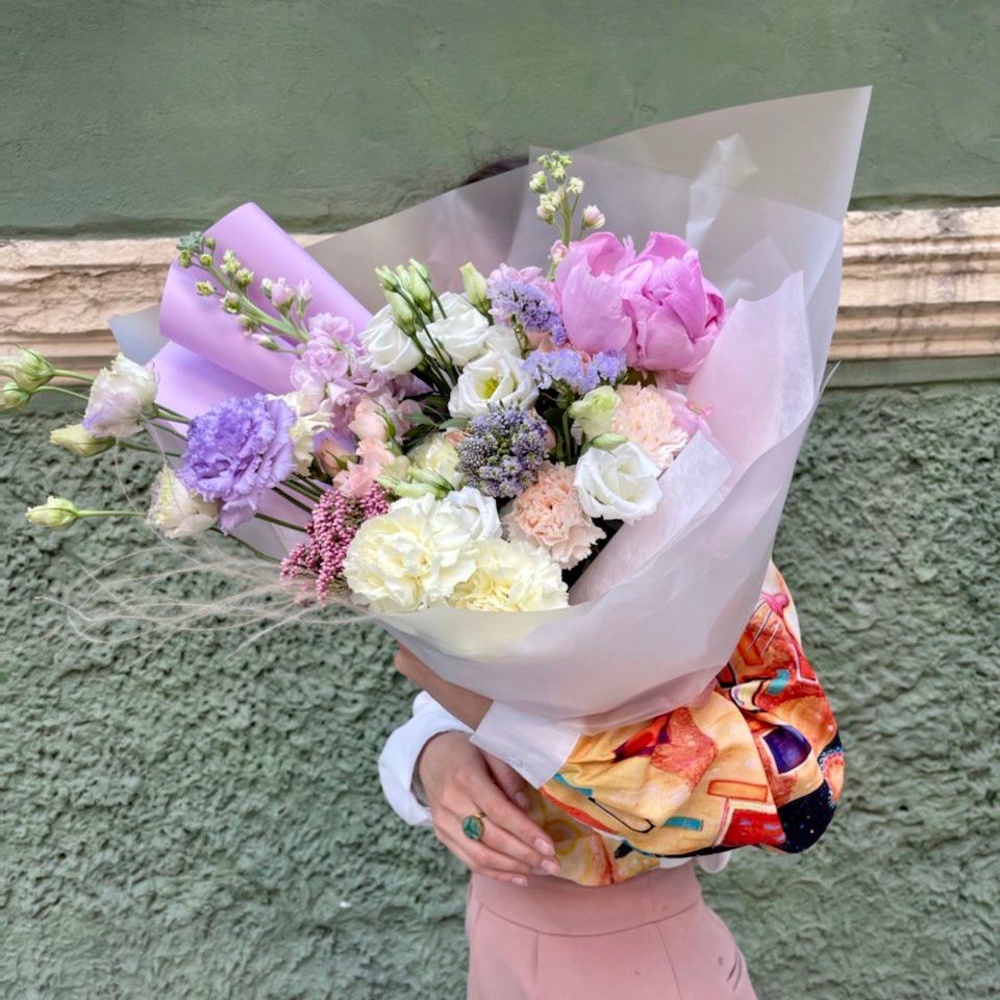 Букет для рака: пион, озотамнус и другие цветы