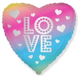 Букет «Воздушный шар «Сердце» / Разноцветный »