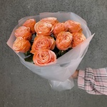 Сочные персики: 11 пионовидных роз Кахала в Санкт-Петербурге - Фотография 4