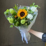 В гостях у Ван Гога: полевой букет с подсолнухом в Санкт-Петербурге - Фотография 6