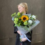 В гостях у Ван Гога: полевой букет с подсолнухом в Санкт-Петербурге - Фотография 4