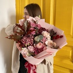 Вечерний сад: осенний букет в винной гамме в Санкт-Петербурге - Фотография 1 Вечерний сад: осенний букет в винной гамме в Санкт-Петербурге - Фотография 1