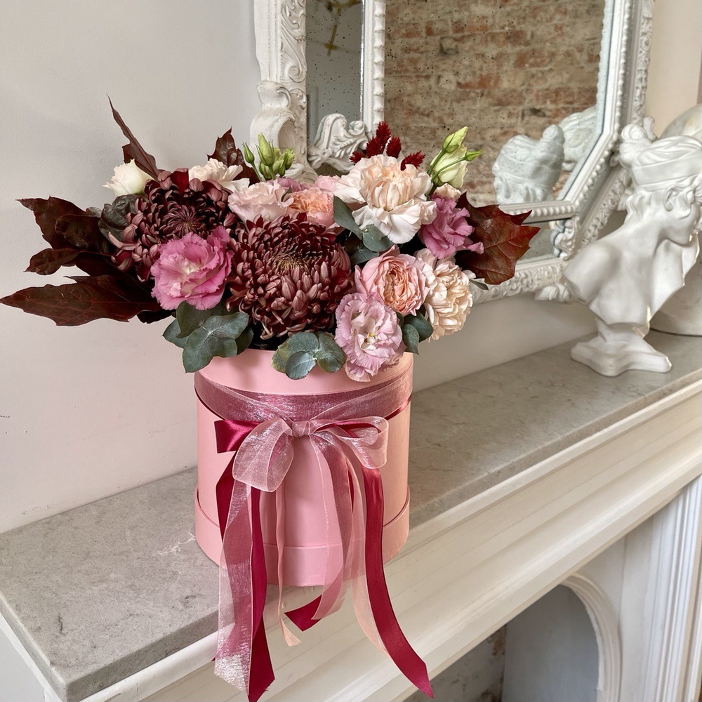 Вечерний сад: осенняя композиция в винной гамме	