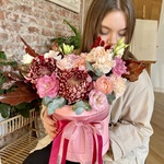 Вечерний сад: осенняя композиция в винной гамме в Санкт-Петербурге - Фотография 1