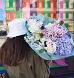 Букет для весов: осенние цветы пастельных оттенков - Фотография 4