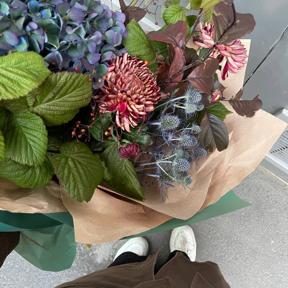 Свинцовые тучи: гортензия, хризантема и другие цветы