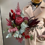 Шантарам: свадебный букет в бордовой гамме в Санкт-Петербурге - Фотография 5