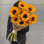 Живописные подсолнухи в крафте в Санкт-Петербурге - Фотография 1