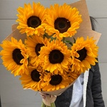 Живописные подсолнухи в крафте в Санкт-Петербурге - Фотография 5