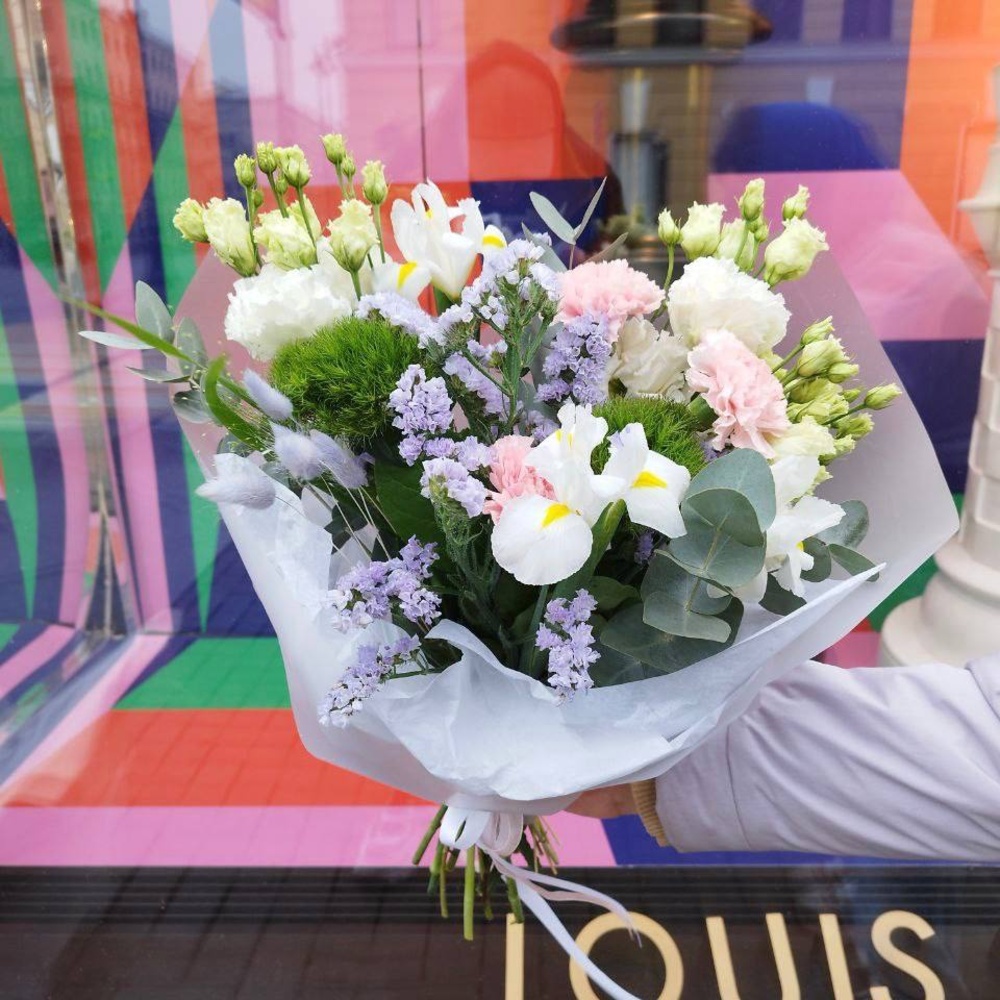 Букет для тельцов: сантименты, милота и пушистый лагурус 