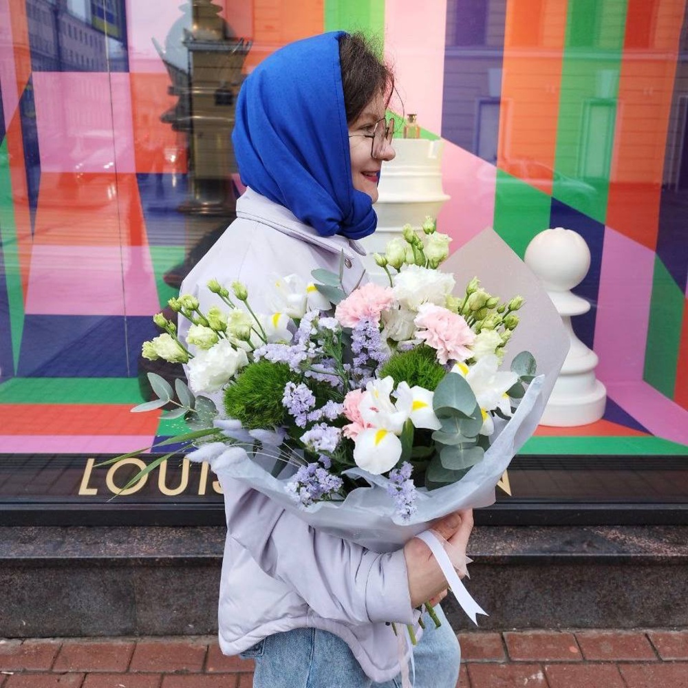 Букет для тельцов: сантименты, милота и пушистый лагурус 