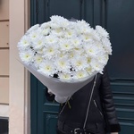 Белый шелк: 11 кустовых хризантем в Санкт-Петербурге - Фотография 5