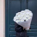 Белый шелк: 11 кустовых хризантем в Санкт-Петербурге - Фотография 6