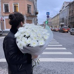 Белый шелк: 11 кустовых хризантем в Санкт-Петербурге - Фотография 4