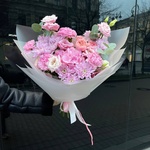 Розовый бархат: гортензия, пионовидные розы и другие цветы в Санкт-Петербурге - Фотография 4