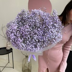 Флаффи сиреневый: большой букет из гипсофилы в Санкт-Петербурге - Фотография 2