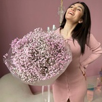 Флаффи розовый: букет из гипсофилы в Санкт-Петербурге - Фотография 2