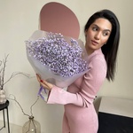 Флаффи маленький: сиреневый букет из гипсофилы в Санкт-Петербурге - Фотография 4