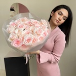 Пинк Муд: букет из 35 розовых роз в Санкт-Петербурге - Фотография 4