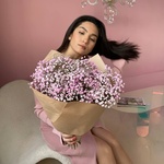 Букет-комплимент из розовой гипсофилы в Санкт-Петербурге - Фотография 2