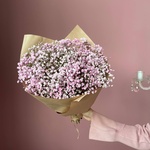 Букет-комплимент из розовой гипсофилы в Санкт-Петербурге - Фотография 6