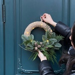 Рождественский венок ручной работы с гирляндой в Санкт-Петербурге - Фотография 5