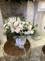 Зимняя композиция в шляпной коробке с доставкой по СПб - Фотография 4