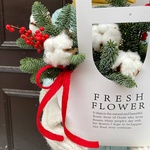 Зимний комплимент: нобилис, хлопок, ягоды илекса с доставкой по СПб - Фотография 2