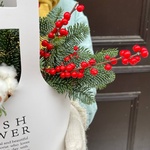 Зимний комплимент: нобилис, хлопок, ягоды илекса с доставкой по СПб - Фотография 5