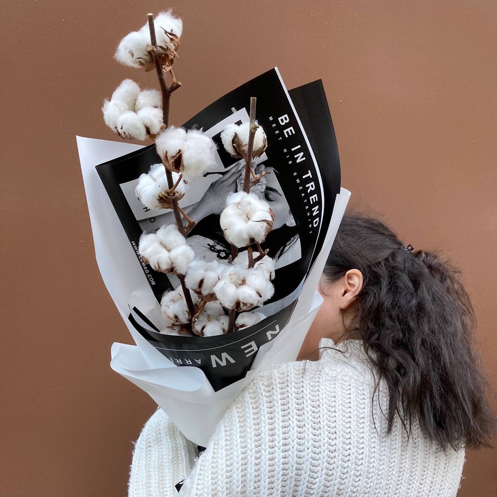 Хлопок в стильной упаковке с доставкой по СПб и Лен обл