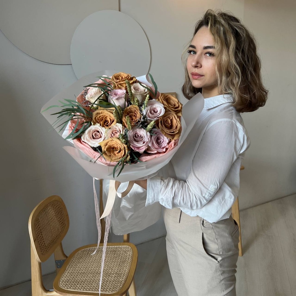 Дышите, не дышите: букет в кофейных оттенках Дышите, не дышите: букет в кофейных оттенках