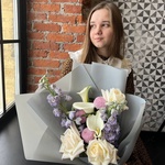 Букет из белых калл и хризантемы момоко с доставкой в Санкт-Петербурге - Фотография 1