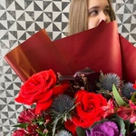 Букет с черными каллами в красных и фиолетовых оттенках с доставкой в Санкт-Петербурге - Фотография 2