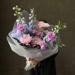 Лиловые сумерки: букет стойких цветов в Санкт-Петербурге - Фотография 1