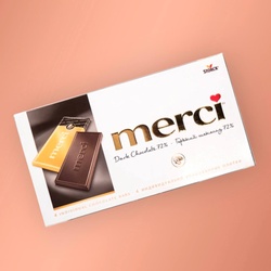 Букет «Шоколад Merci (Темный) 100 г.	»