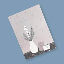 Букет «Открытка «Ветка хлопка» / 10х15 см / Б-14» Букет «Открытка «Ветка хлопка» / 10х15 см / Б-14»