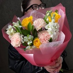 Букет Сливочный сироп с доставкой по Санкт-Петербургу - Фотография 1