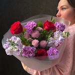 Букет Ежевичное вино с доставкой по Санкт-Петербургу - Фотография 3