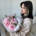 Доктор прописал: букет с пионовидными розовыми розами - Фотография 2