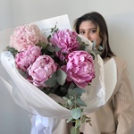 Пионовая пломба; букет из розовых пионов - Фотография 2