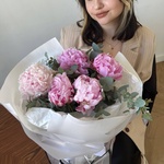 Пионовая пломба; букет из розовых пионов - Фотография 3