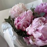 Пионовая пломба; букет из розовых пионов - Фотография 4