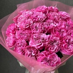 Розовая мечта: 25 пионовидных роз сорта Кантри Блюз в Санкт-Петербурге - Фотография 3