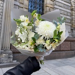 Вайт Энжел: авторский букет в белой гамме в Санкт-Петербурге - Фотография 4