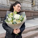 Вайт Энжел: авторский букет в белой гамме в Санкт-Петербурге - Фотография 1