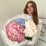 Летние бабочки: букет с гортензиями  - Фотография 4